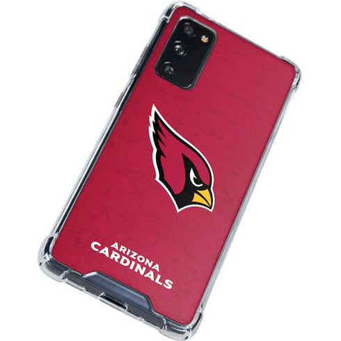 NFL Arizona Cardinals Distressed Galaxy S20 FE Clear Case